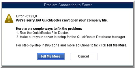 QuickBooks Error 6123