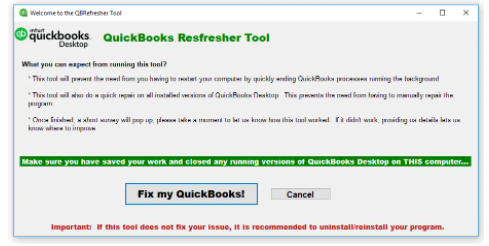 QuickBooks Refresher Tool