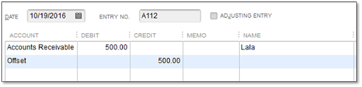 customer with an overpayment